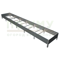 Грядка оцинкованная 0,65х6,0 м, высота 30 см