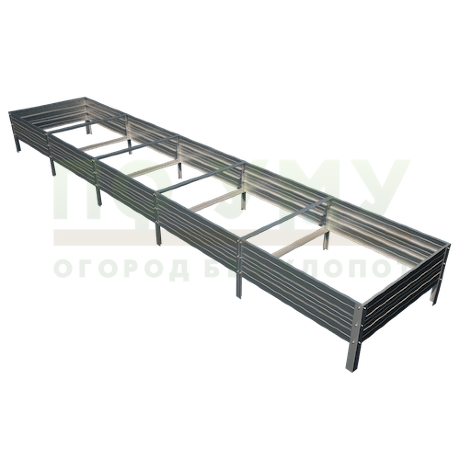 Грядка оцинкованная 0,65х5,0 м, высота 30 см в Калининграде