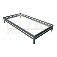 Грядка оцинкованная 0,5х2,0 м, высота 15 см