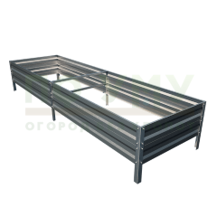 Грядка оцинкованная 0,65х3,0 м, высота 40 см